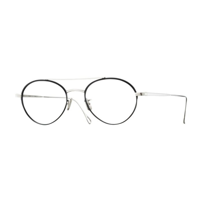 日本 EYEVAN7285 眼鏡 139 8051 (黑/銀) 復古雙槓 光學鏡框【原作眼鏡】