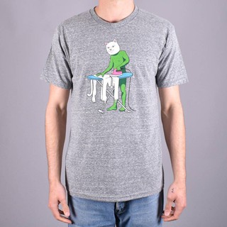RIPNDIP LAUNDRY DAY TEE 灰色 短袖T恤 中指貓 台灣總代理-ALL