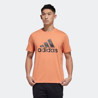日本代購 愛迪達adidas 特殊壓紋經典logo橘色上衣 / T恤