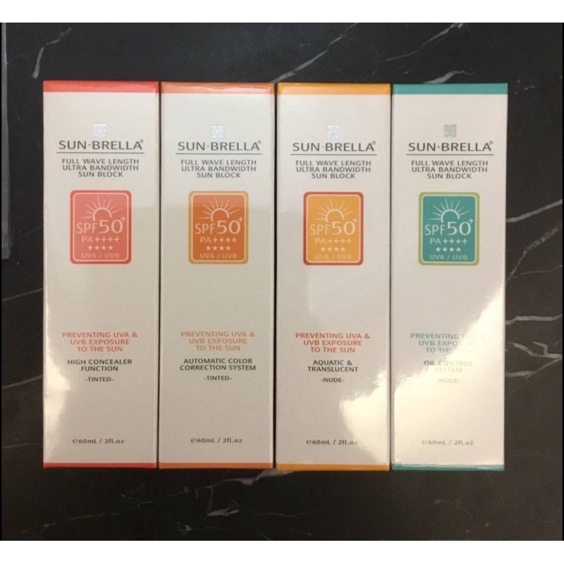 SUN•BRELLA  鎂皮思 陽傘高效透感水防曬/美肌水防曬 (醫美版) 60ml SPF50