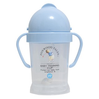 【育兒嬰品社】狐狸村傳奇 自動彈跳吸管學習杯水杯-200ml (0000995) 隨機出貨