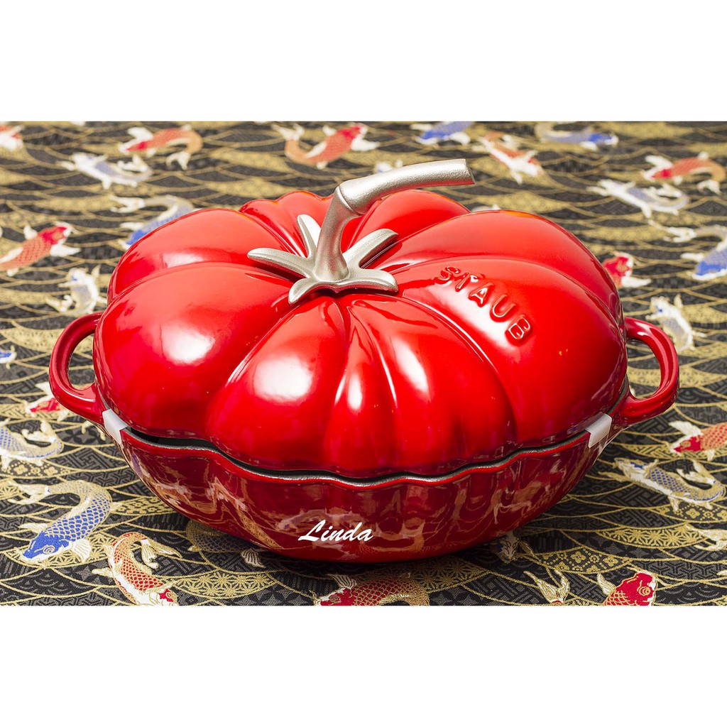 法國 Staub Tomato 番茄鍋 蕃茄鍋 鑄鐵鍋 湯鍋 燉鍋 全新 限量 送禮 耶誕禮物 結婚禮物 聖誕節 新年