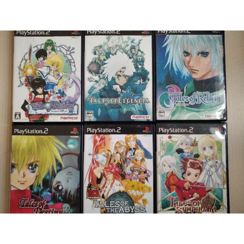 ps2 Tales 時空幻境 1 2 深淵傳奇 命運傳奇 交響曲傳奇 遺跡傳奇 重生傅奇 經典傳奇