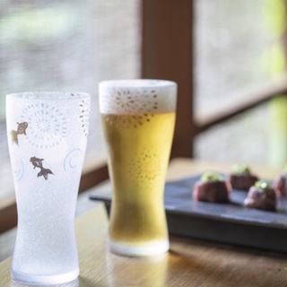 【現貨-日本ADERIA】石塚硝子 花火金魚啤酒杯 玻璃杯 啤酒杯禮盒 310ml 日本製 生日禮物