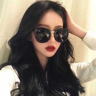 秀智同款半圓墨鏡大框小臉 太陽眼鏡 附眼鏡盒眼鏡布 69841