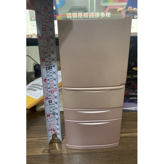 pingaken專用（勿隨意下標）粉色四門可開迷你冰箱模型 長度約20公分 微縮家具 袖珍家具（二手）