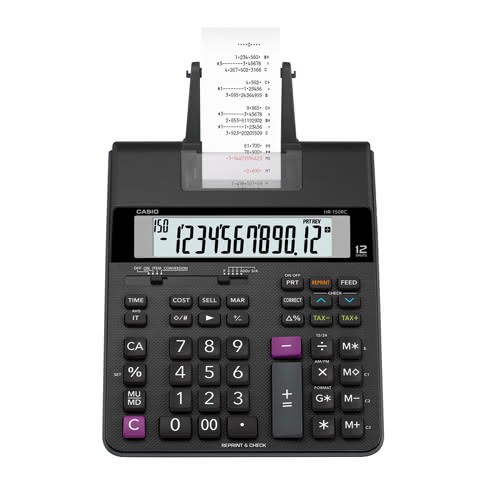 【CASIO】卡西歐 HR-150RC 12位數 打印型計算機 雙色列印 可顯示列印日期及時間