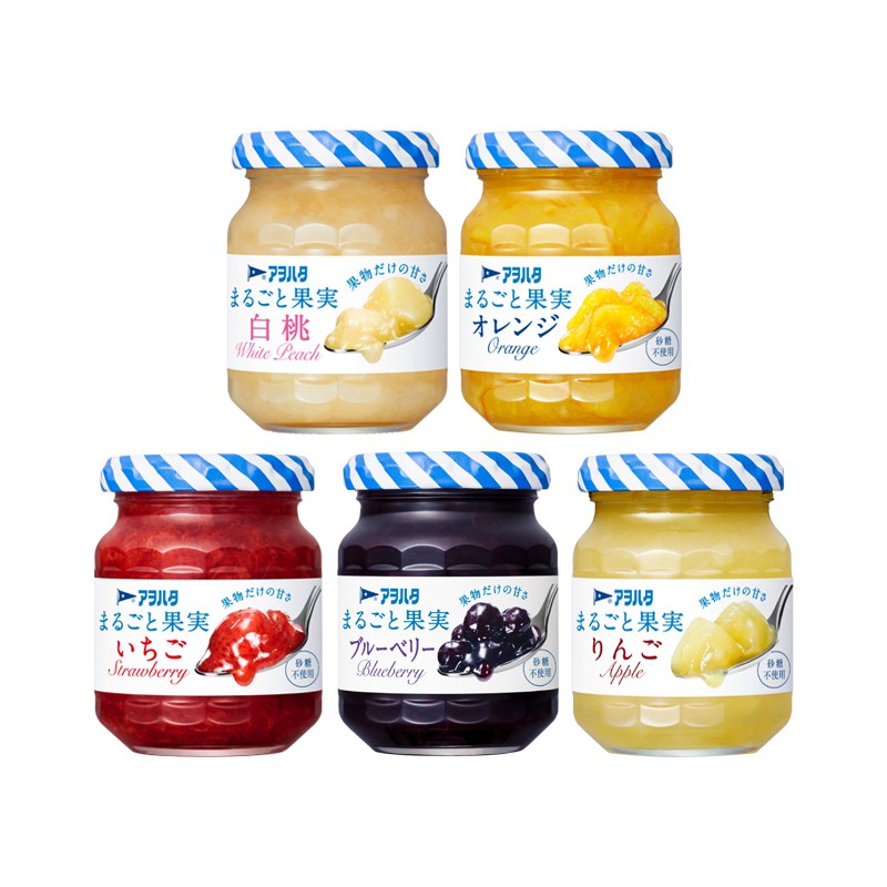 【蝦皮特選】日本Aohata 無蔗糖果醬(125g) 草莓/藍莓/白桃/蘋果/柑橘 日本市佔第一品牌 (部分即期)