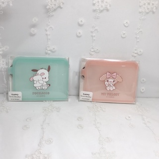 美樂蒂 My Melody 帕恰狗 矽膠材質 防水 果凍色 小物收納包 零錢包