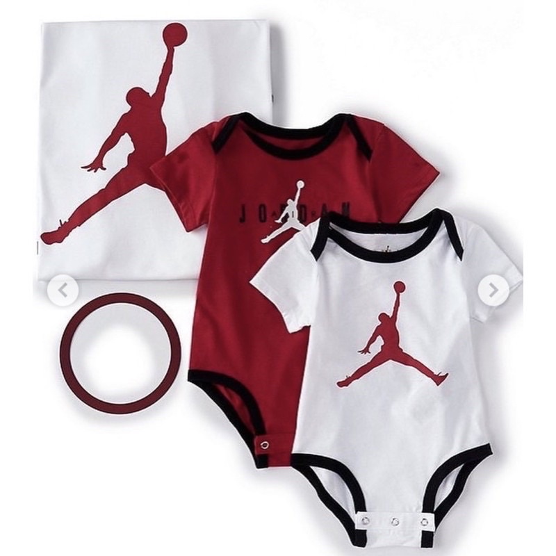 全新正版 Nike Jordan Baby 喬登喬丹 新生兒 彌月禮盒 週歲 滿月禮盒 包屁衣 包巾 毯子 拍照道具