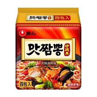 韓國 農心 辣味炒碼麵 130g*4包(整袋裝) 泡麵 團購 韓國泡麵 韓國炒麵 宵夜 美食【小三美日】D033787