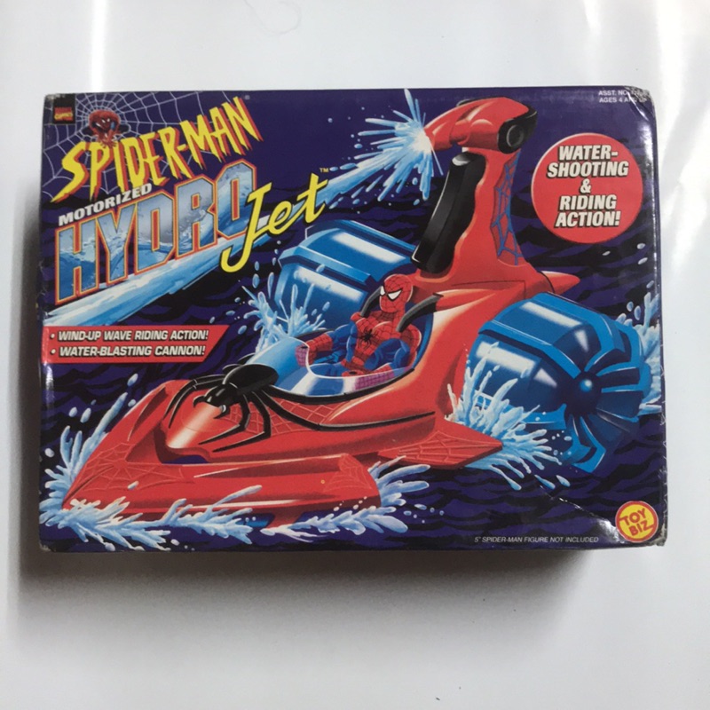 蜘蛛人 絕版1998 蜘蛛噴射載具 可發射水槍 可移動