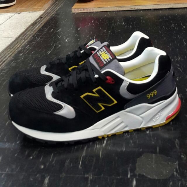 new balance 999 nb ML999PB 黑色 白色 黃色 麂皮 網布 復古 慢跑鞋