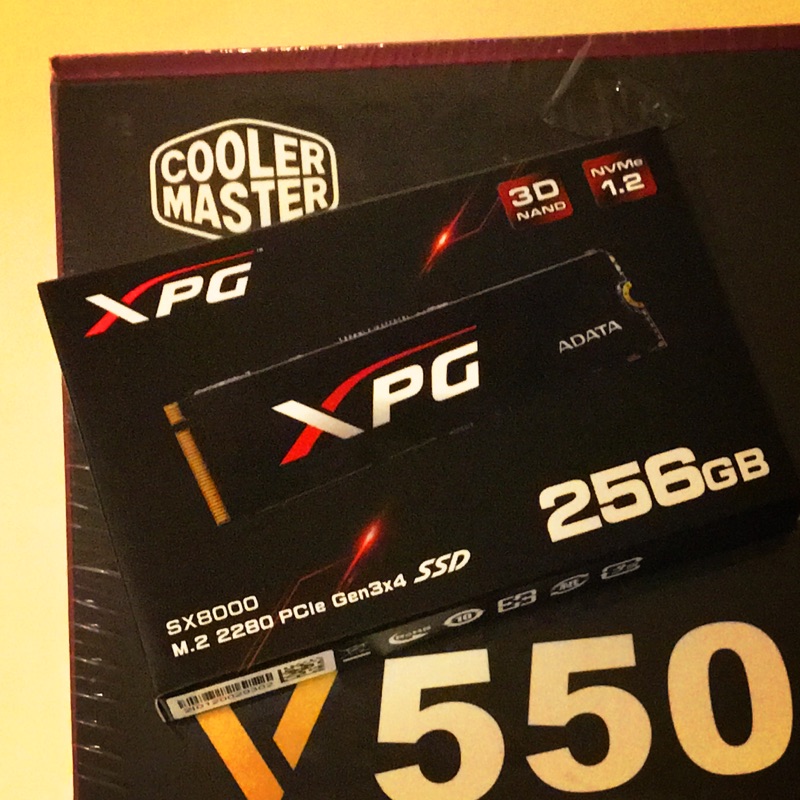 威剛 XPG SX8000 256GB MLC m.2 PCIe SSD 散熱片版