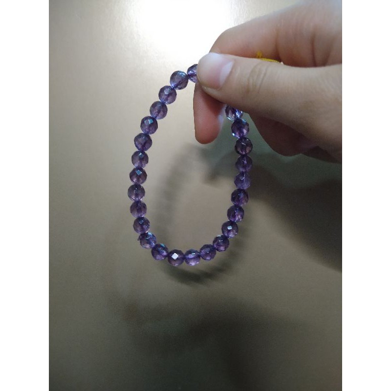 (現貨)紫水晶 氣質細手鍊佛珠6mm