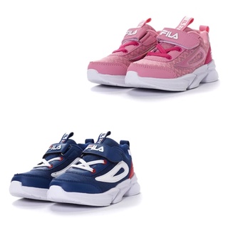 FILA KIDS中童輕量慢跑鞋-藍 、粉2-J823V-311(出清19不換）