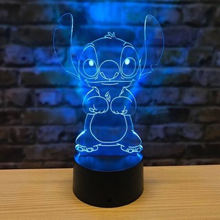 3D立體小夜燈+禮盒卡片提袋❗️維尼.史迪奇.史努比.蠟筆小新.鋼鐵人.拉拉熊.米奇/史迪奇燈史迪奇/史迪奇娃娃