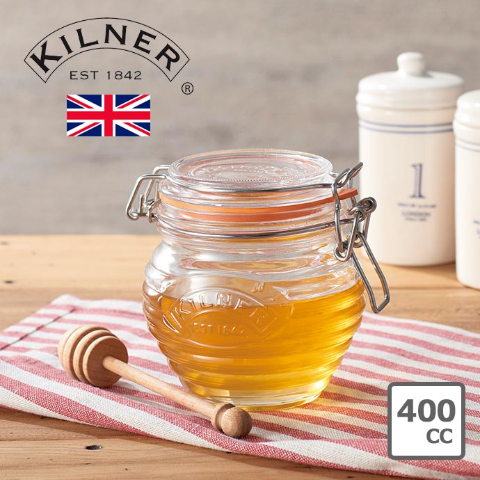 現貨💗英國 Kilner 蜂蜜玻璃罐 防潮密封罐 透明玻璃附蓋萬用罐 北斗七星 400cc