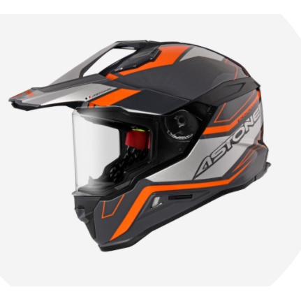 ASTONE-MX800 BF9 黑銀 / 橘色  複合式全罩 越野型 多功能安全帽  全罩式安全帽 享贈品