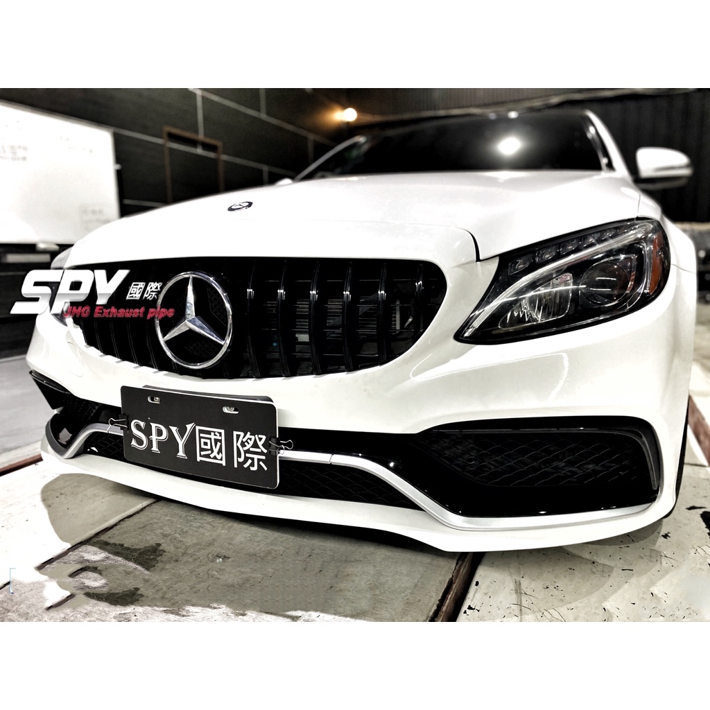 SPY國際  Benz W205 C250 C300 C63樣式 前保桿 側裙 後保桿含四出尾飾管