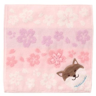 現貨🌸 柴犬 櫻花 100%純棉 小方巾 手帕 柴犬 方巾 毛巾 櫻花 可愛 狗 日本正版 GUGU world
