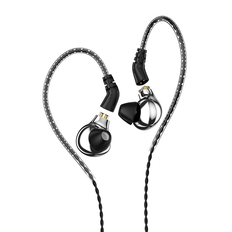 BLON BL03 鋅合金音腔 10毫米碳素振膜耳機運動耳掛式金屬耳機 可拆卸換線耳機 0.78雙針插頭