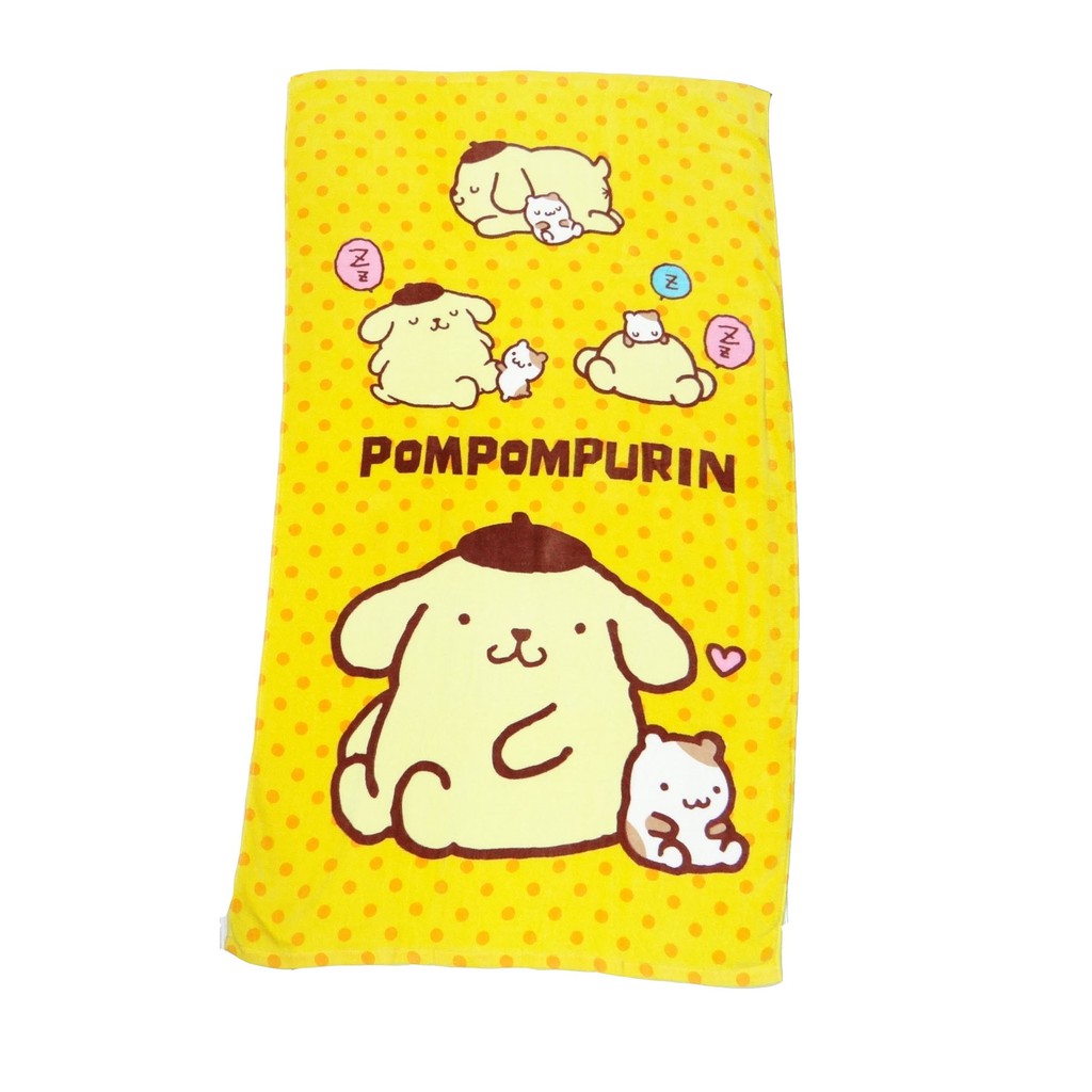 【Sanrio三麗鷗】布丁狗點點浴巾 100%棉 76x152cm