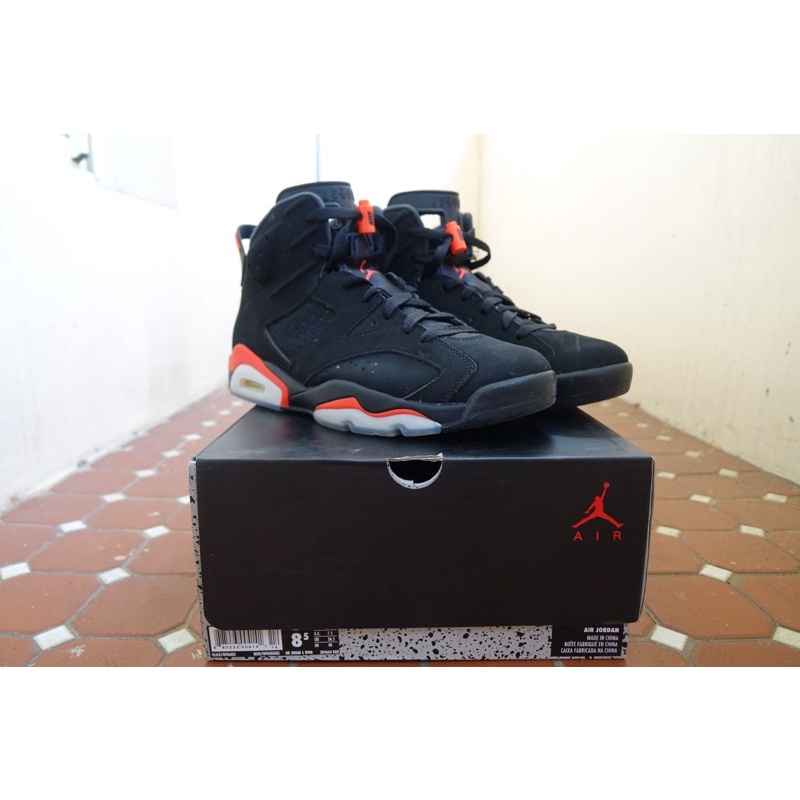 air Jordan 6 大魔王 Black infrared US8.5二手 全配