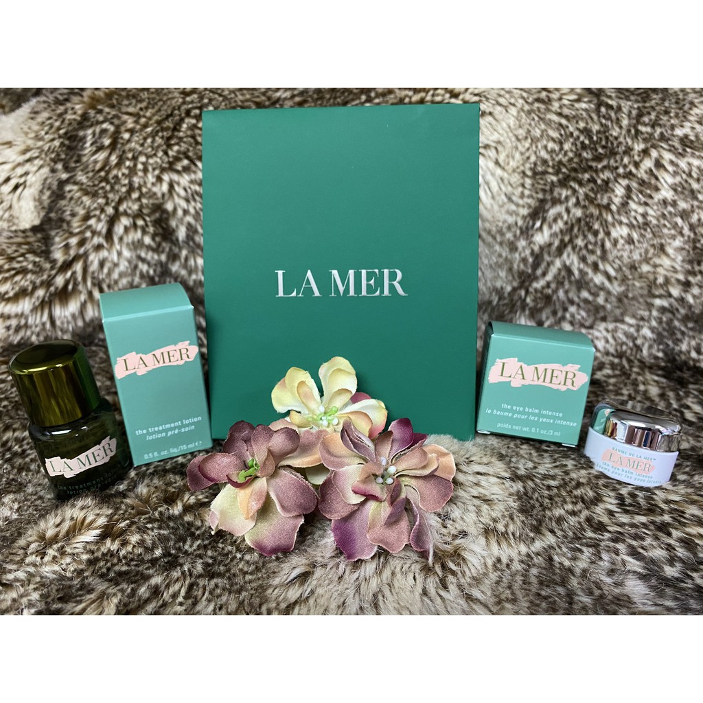 百貨專櫃滿額贈正貨~ LA MER 海洋拉娜  濃縮精華露 15ML+甦活緊緻眼霜 3ML 再贈朵茉麗蔻X2+蕾莉歐香氛