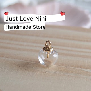 J.L.N.10mm 迷你可愛玻璃球 蘋果造型 DIY手工材料可做項鍊手鏈耳環