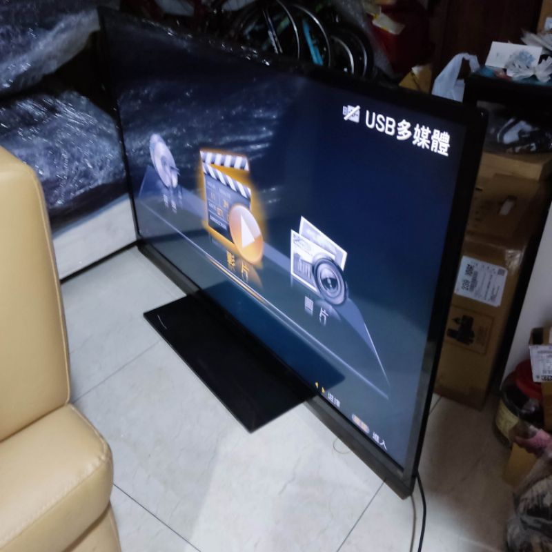 現貨自售 鴻海 7T-60SP711 60吋 液晶電視 附搖控器 加送壁掛架 歡迎現場看滿意在帶走 淡水一樓自取