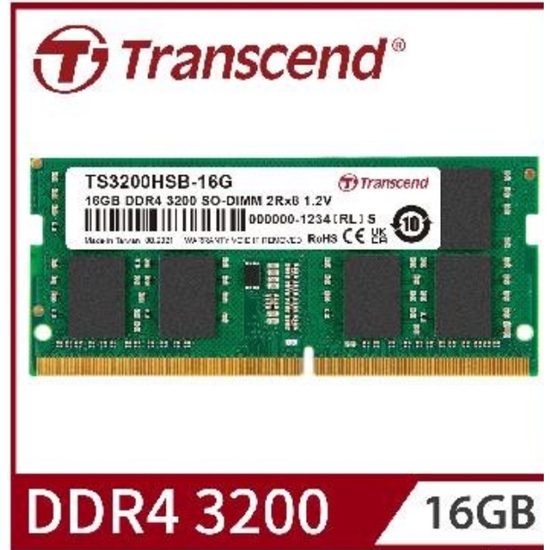 Transcend 創見 16GB TSRam DDR4 3200 筆記型記憶體