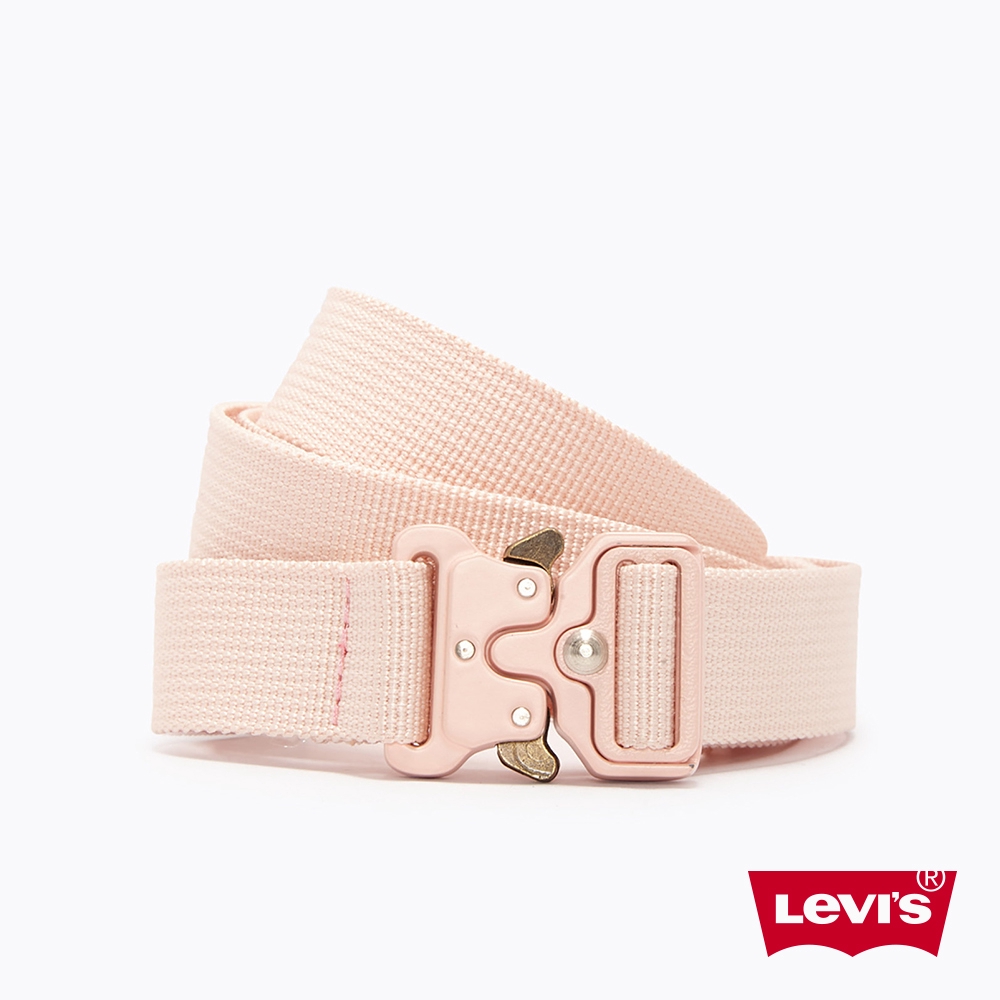 Levis 皮帶 / 潮流釦環設計 / 回收再造纖維 / 玫瑰粉 女款 熱賣單品 38136-0006