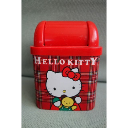 收藏 三麗鷗 sanrio 1989年 凱蒂貓  hello kitty 垃圾桶 垃圾筒 置物桶