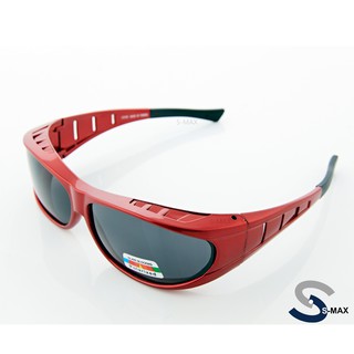 【S-MAX】寬版新款排霧散熱設計一體成形頂級Polarized寶麗來偏光太陽眼鏡 高品質強化技術有無近視皆可配戴!