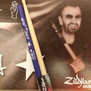 《 美第奇樂器》 限量收藏款 🇺🇸Zildjian 5A 防滑簽名楓木鼓棒 Ringo Starr代言