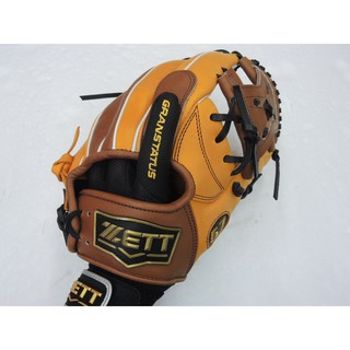 日本品牌 ZETT 棒壘球 守備手套~ 指尖止滑設計~(BBGT-299)黑/深藍(左手用)