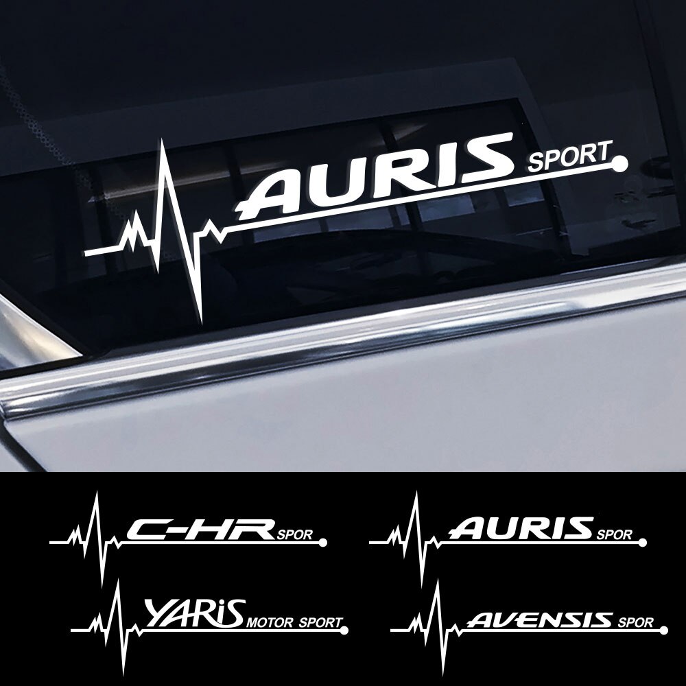 2件豐田 Auris C-HR Yaris Land Cruiser 等車窗裝飾貼  汽車貼紙