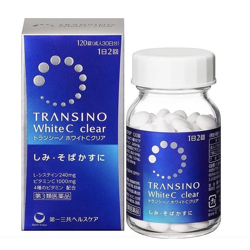 現貨✨效期2025年12月【日本直送】Transino White C clear 120錠第一三共