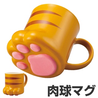 日本 Sunart 250ml虎斑貓肉球馬克杯