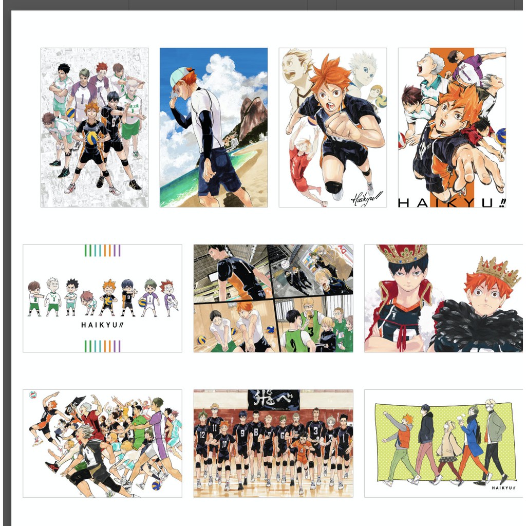 排球少年仙台原畫展盒裝明信片10入 Sandyxxx6 蝦皮購物