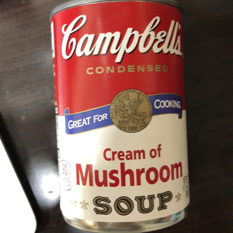 Campbell’s 奶油蘑菇濃湯 9入160元（價錢為6瓶售價不分售）好市多購入 效期2019/02/28