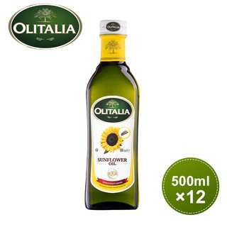 【奧利塔olitalia】500ml葵花油 A270004(12瓶/原箱裝) 義大利原裝進口 效期一年以上 原廠公司貨