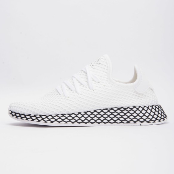 【小八】adidas Deerupt Runner White 白 黑網格 B41767