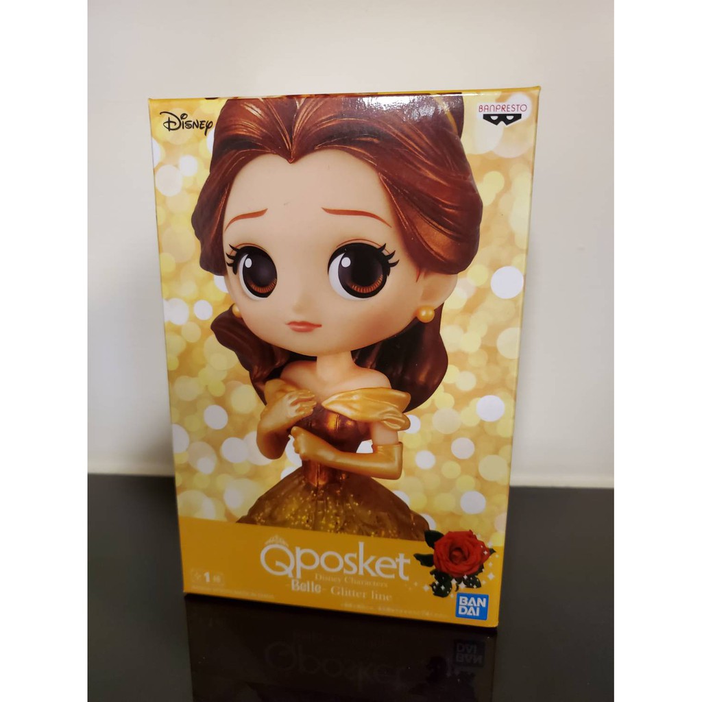 日版空運qposket 貝兒閃耀版閃亮版迪士尼公主禮服q Posket 公仔景品belle 蝦皮購物