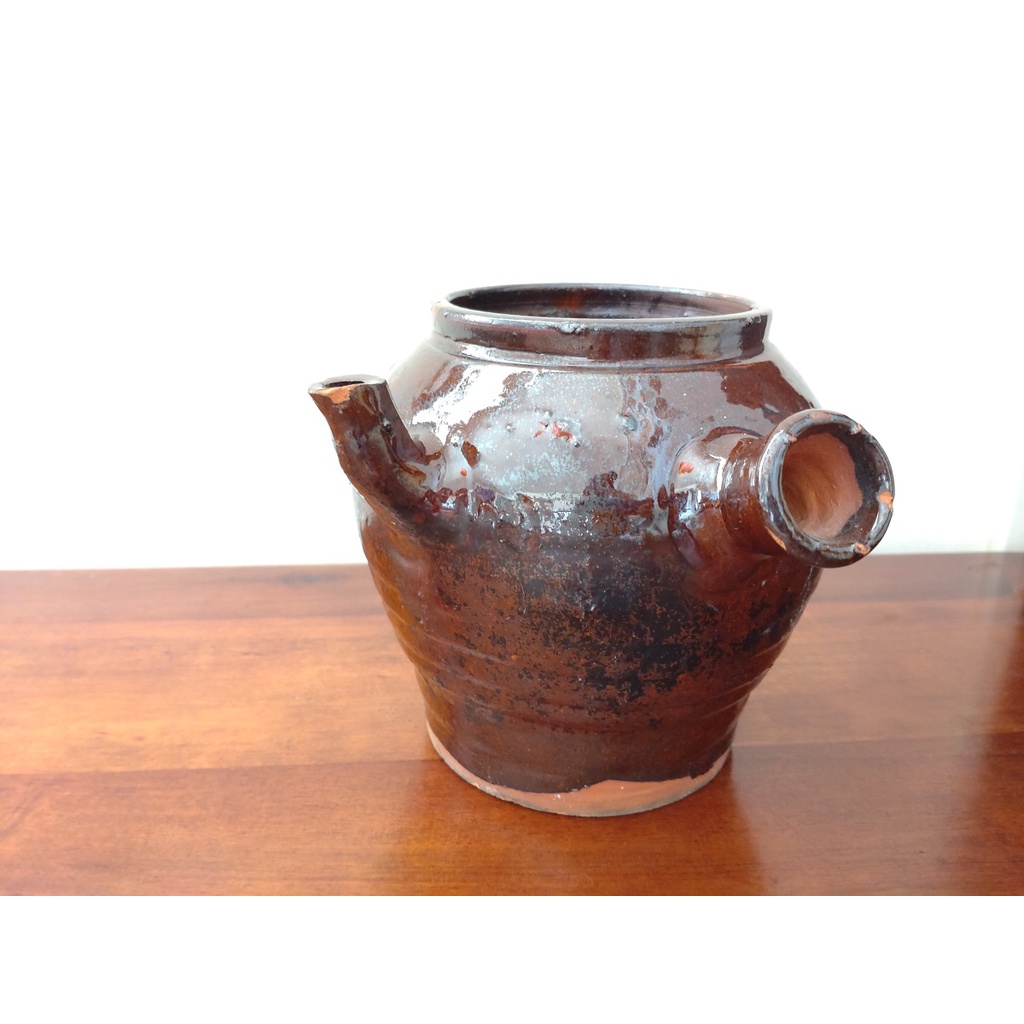 二手 藥罐 藥罐子 陶瓷 陶器 舊式 復古 限量 缺蓋 熬藥 中藥 器皿 古早 花器