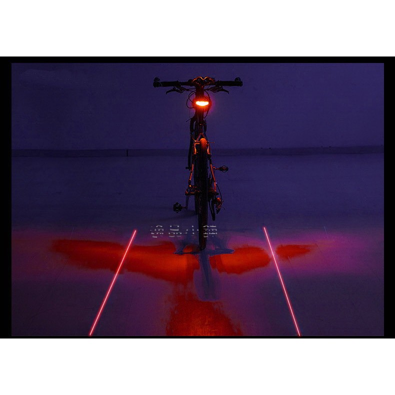 YP逸品小舖 自行車激光尾燈 多種閃爍模式 腳踏車 單車 後燈 閃爍器 警示燈 煞車燈 閃光燈 雷射燈 騎出專屬通道