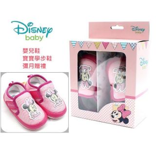 迪士尼DISNEY 米妮 嬰兒鞋 寶寶學步鞋 彌月贈禮 (118839R桃粉)