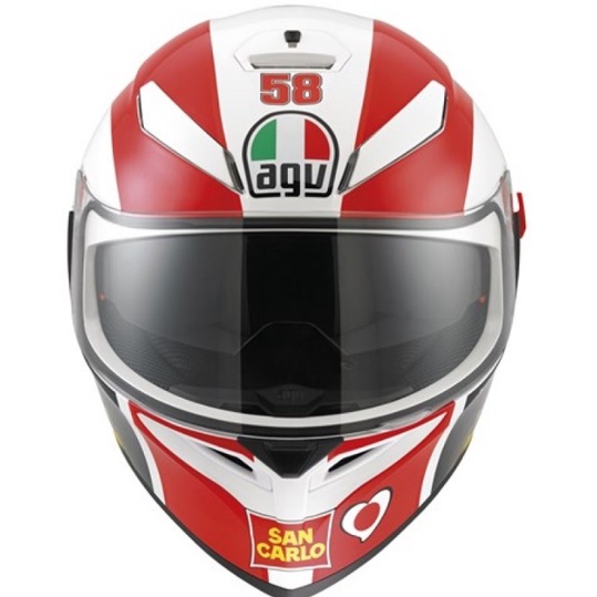 AGV K3-SV SIMONCHELLI REPLICA 全罩內建墨鏡