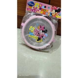 台灣製 迪士尼304不鏽鋼 雙耳樂扣隔熱碗/兒童副食品適用